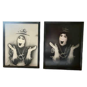 Set of 2 10x8 Standing Picture Frames with Art Prints Unique Gothic Wall Art